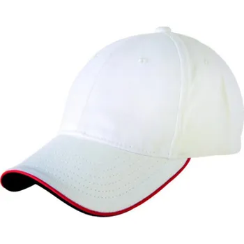 Kšiltovka Kšiltovka CoFEE Piping - bílá-červená