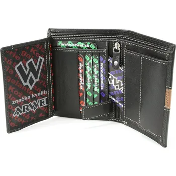 Peněženka Pánská kožená peněženka Arwel 4563 - černá-hnědá