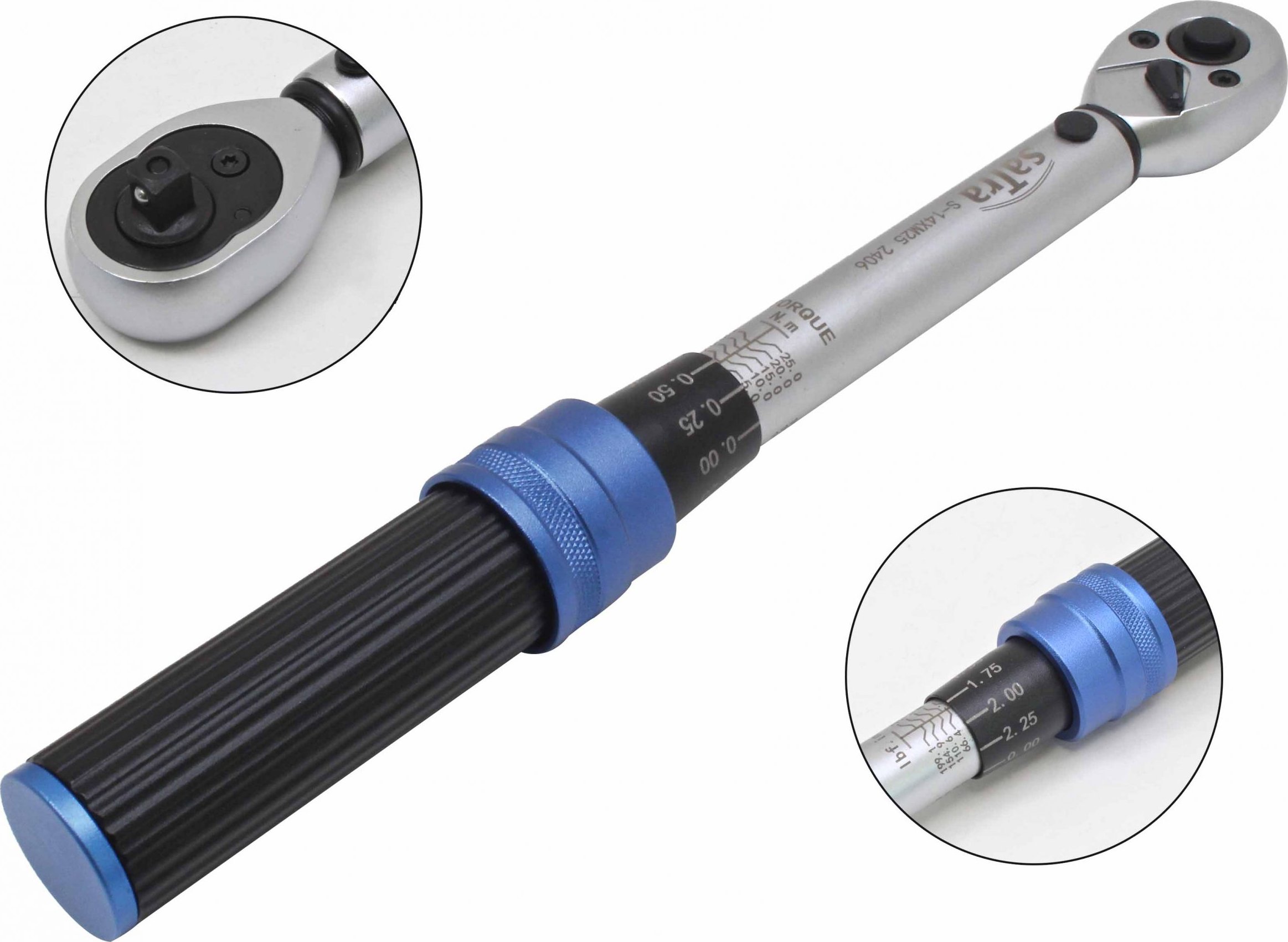 Momentový klíč 1/4" 5-25 Nm SATRA