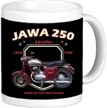 Hrnek Striker Jawa 250 Kývačka - černý-bílý