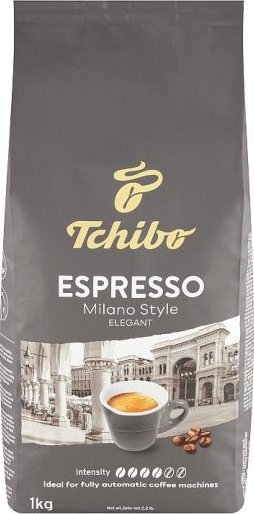 Tchibo Espresso Milano Style 1kg, zrnková káva