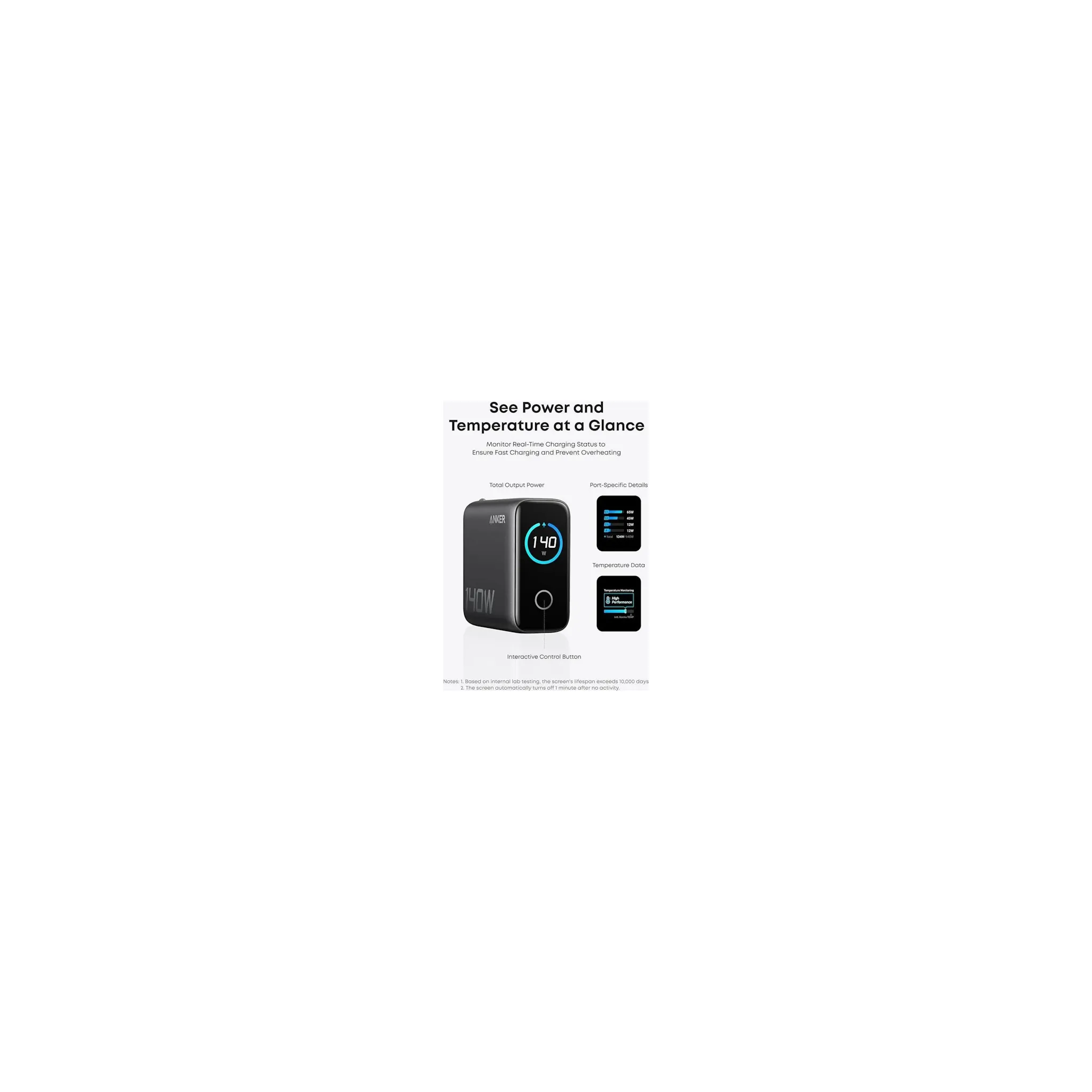 Fotografie 4 -  Anker 140 W B2697GZ1 šedá