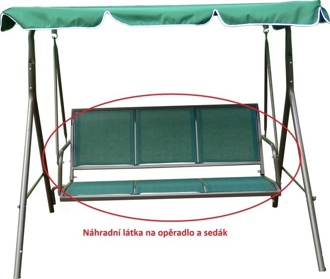 látka na sedák CONFORT zelená