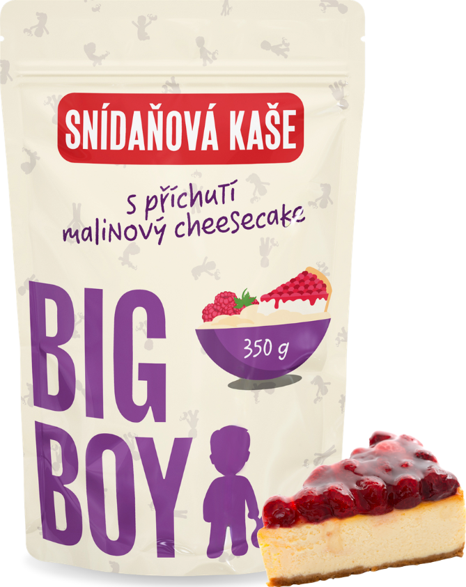 BIG BOY® Kaše malinový cheesecake 350g