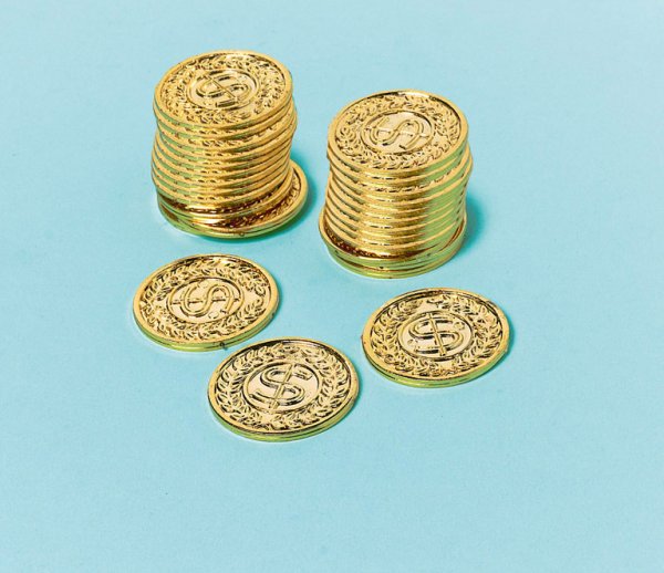 Mince zlaté 144 ks 3,4 cm x 3,4 cm