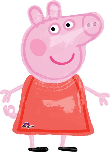 Prasátko Peppa chodící balónek 91 cm x 121 cm