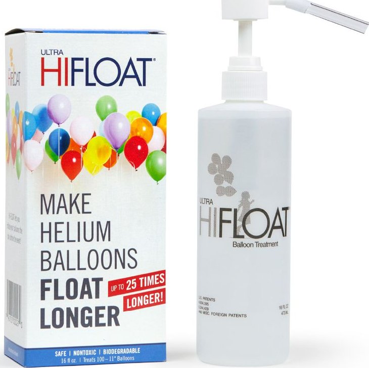 HI-FLOAT sada 473ml + pumpa - krabička - prodlužuje létání - není hélium