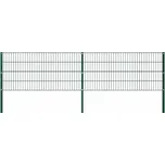 vidaXL Plotový panel se sloupky železný…