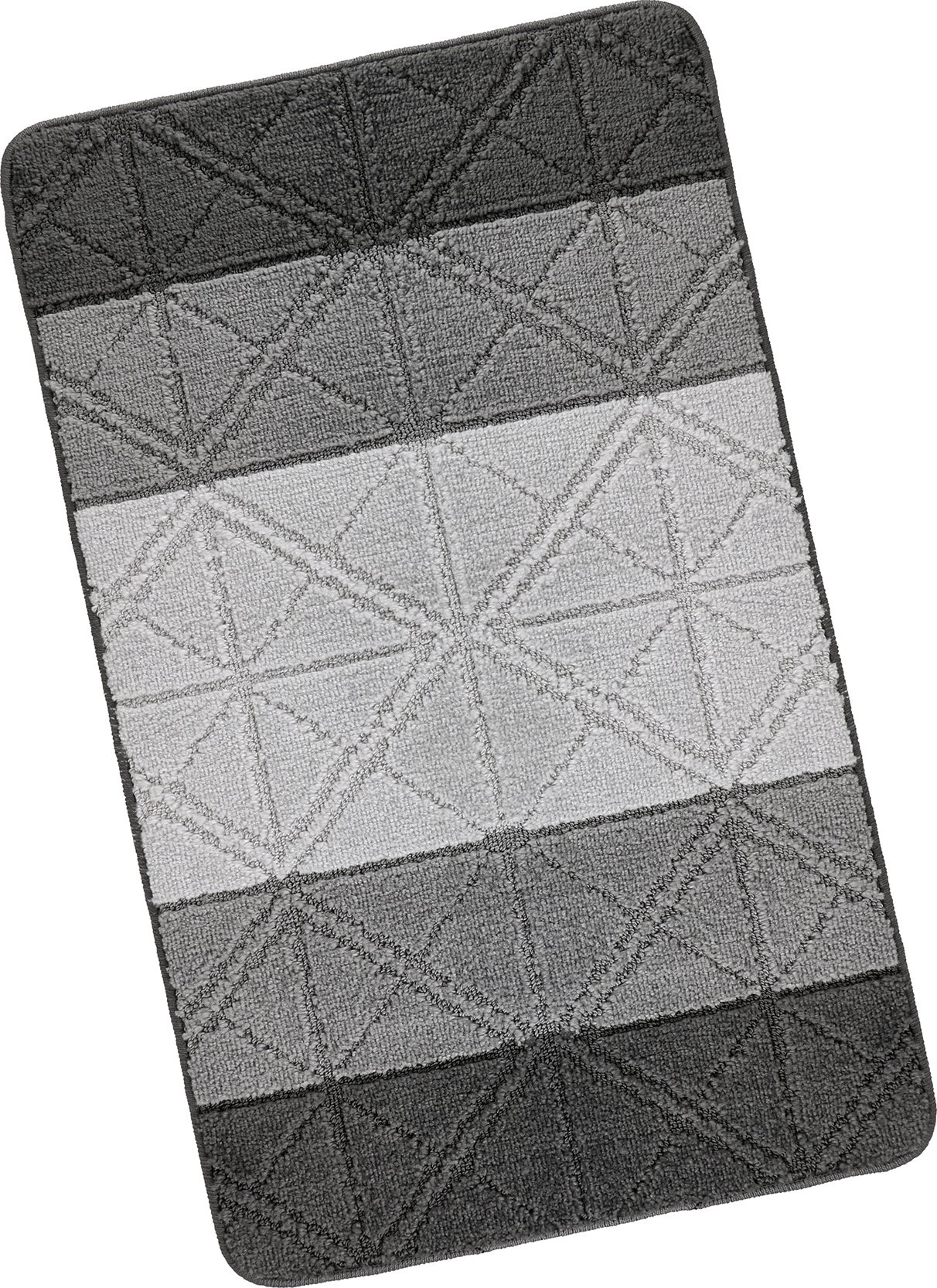 Brotex Koupelnová předložka 60x100cm Trojúhelníky šedé