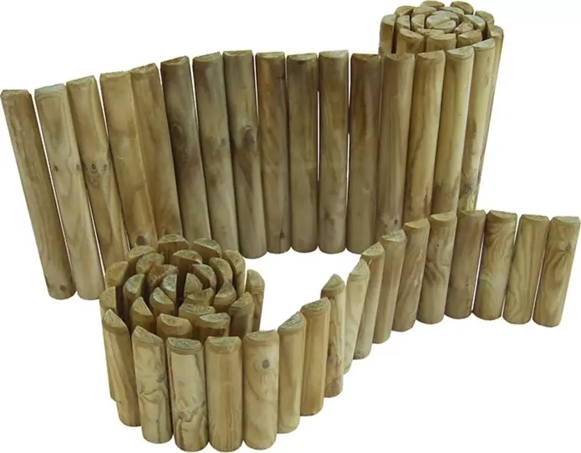 Ohraničení záhonů 60 x 200 x 1500 mm půlkulatina
