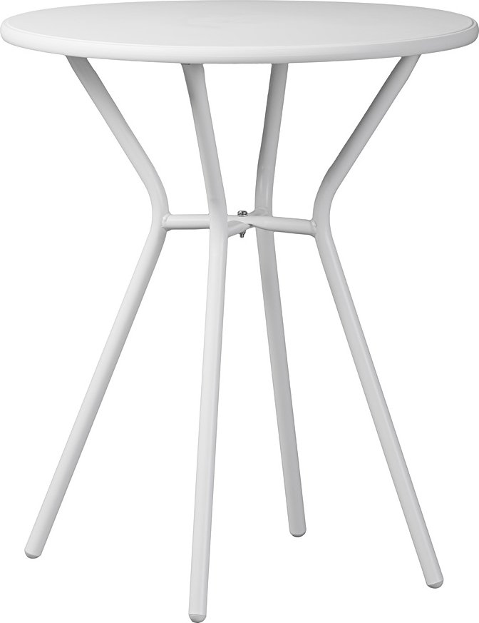 SPECIFIKACE STOLU Rozměry: průměr 60 cm Hmotnost: 4 kg barva: bílá max. zatížení – 50 kg Výška: 71 cm (přizpůsobeno standardním zahradním židlím) Povrchová úprava: plast (PP) Snadné čištění Sada: 1 ks