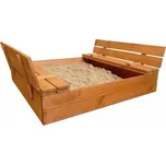 Derrson Dřevěné pískoviště s krytem 120…