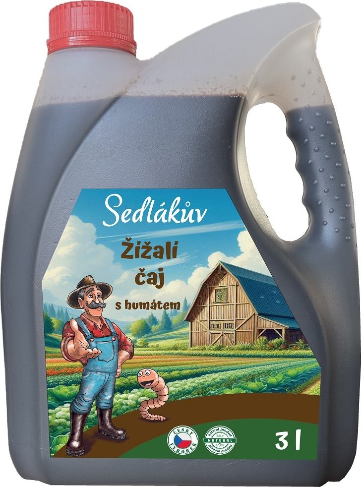 BIOM Sedlákův žížalí čaj s HUMÁTEM 3 l