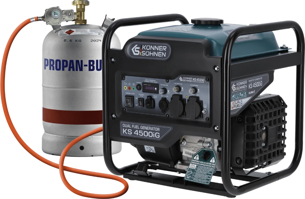 Könner & Söhnen CZ | Könner & Söhnen KS 4500iG – Invertorový dvoupalivový generátor (benzín/LPG) HS19594