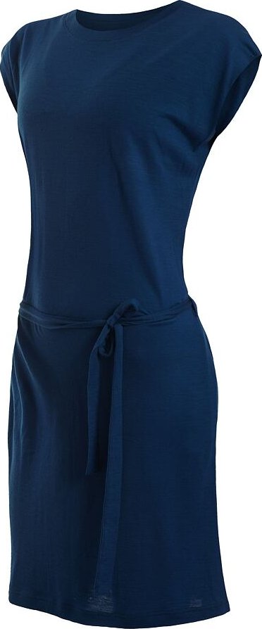 SENSOR MERINO ACTIVE dámské šaty deep blue velikost M