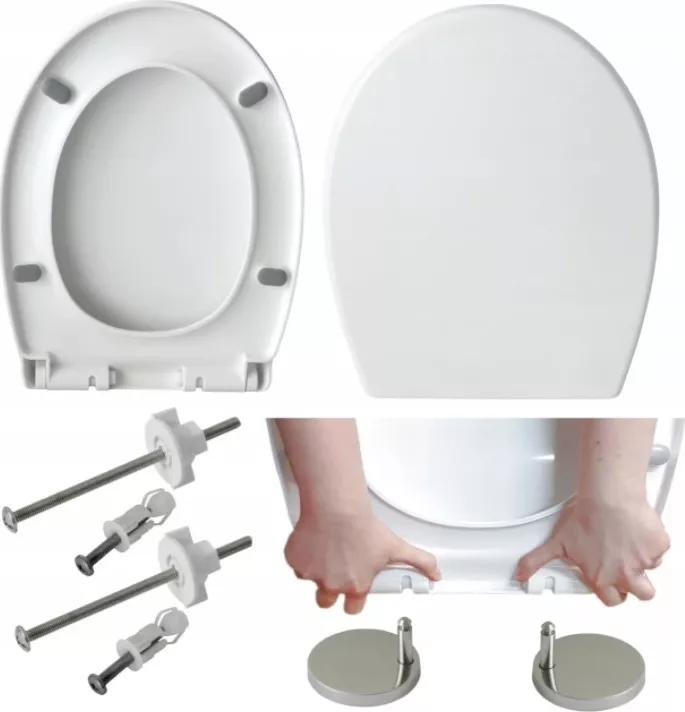 WC prkénko s pomalým sklápěním Estiva 3 Polypropylen