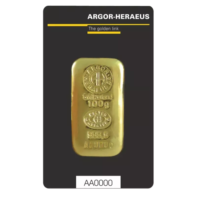 Argor-Heraeus investiční zlatý sliteklitý 100g