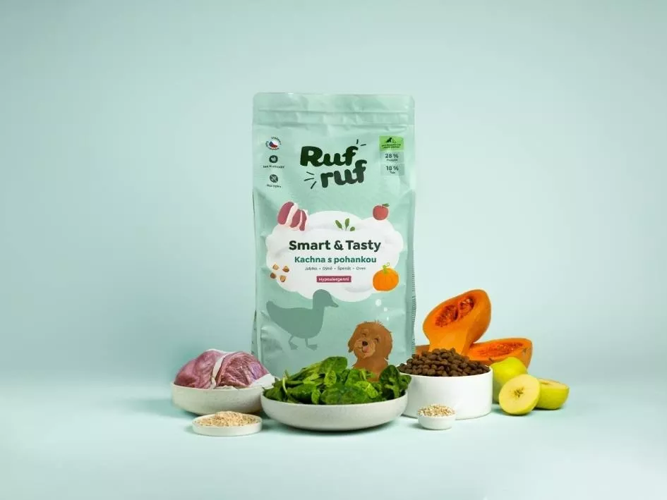RUFRUF Pure & Tasty kachna s pohankou 12kg