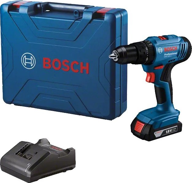 Aku vrtací šroubovák s příklepem Bosch GSB 183-LI 1 x 2,0 Ah Professional 06019K9101