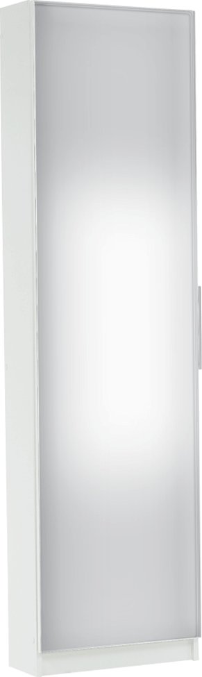 Botník, bílá / zrcadlo, ZAPA 304997*