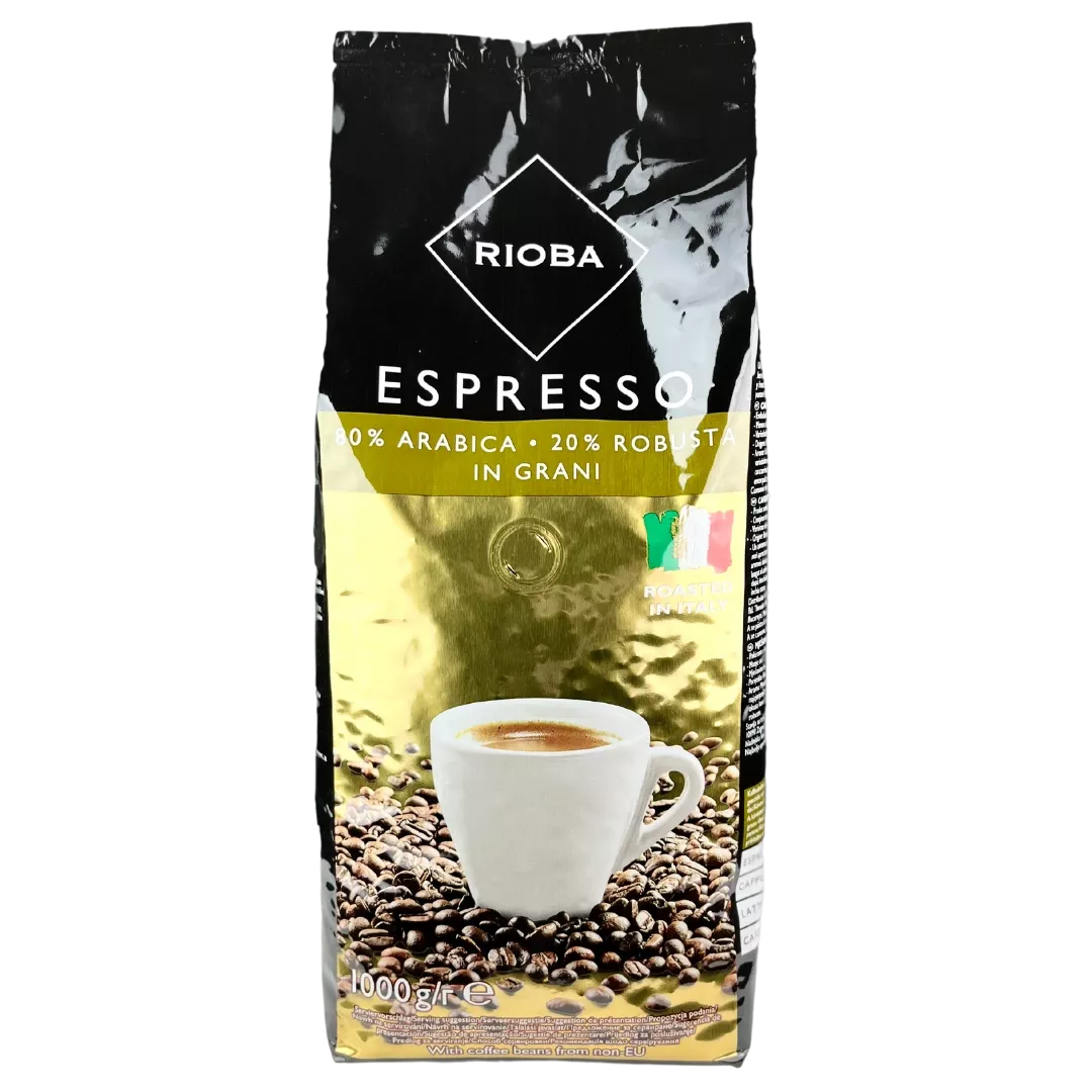Rioba Espresso 80% Arabica zrnková káva 1kg Rioba Gold | Perfetto
