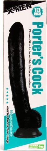 X-MEN Porter's 13 inch Cock Black