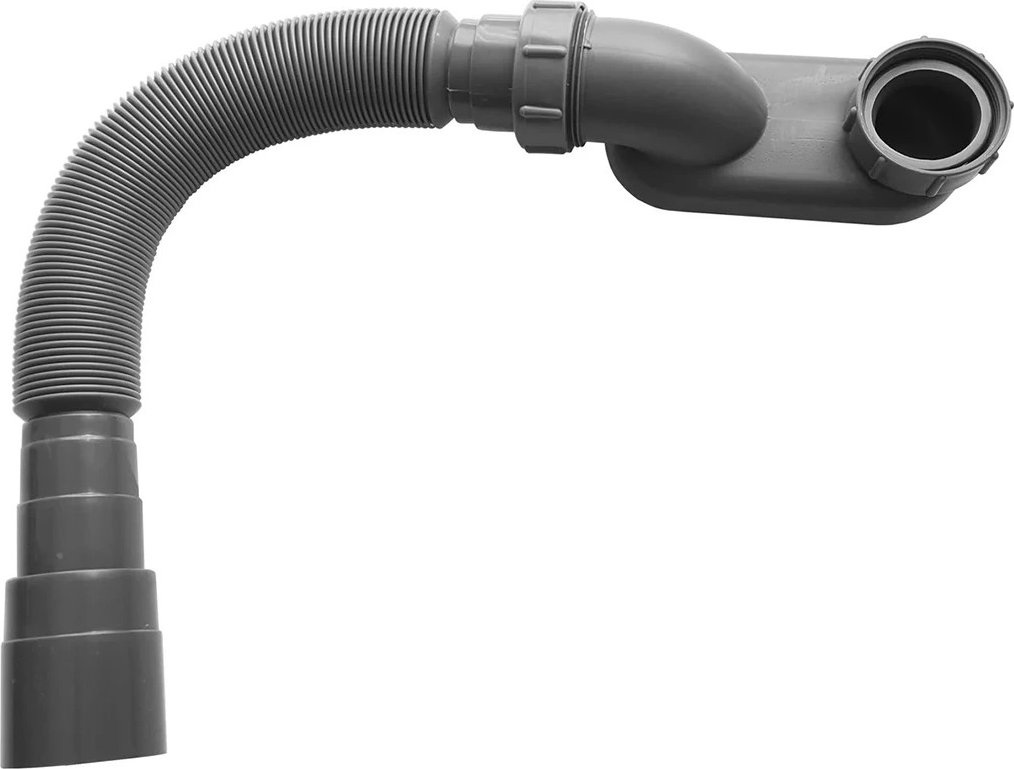 Sifon vanový flexi - plast - 6/4" - DN40/50 - šedá