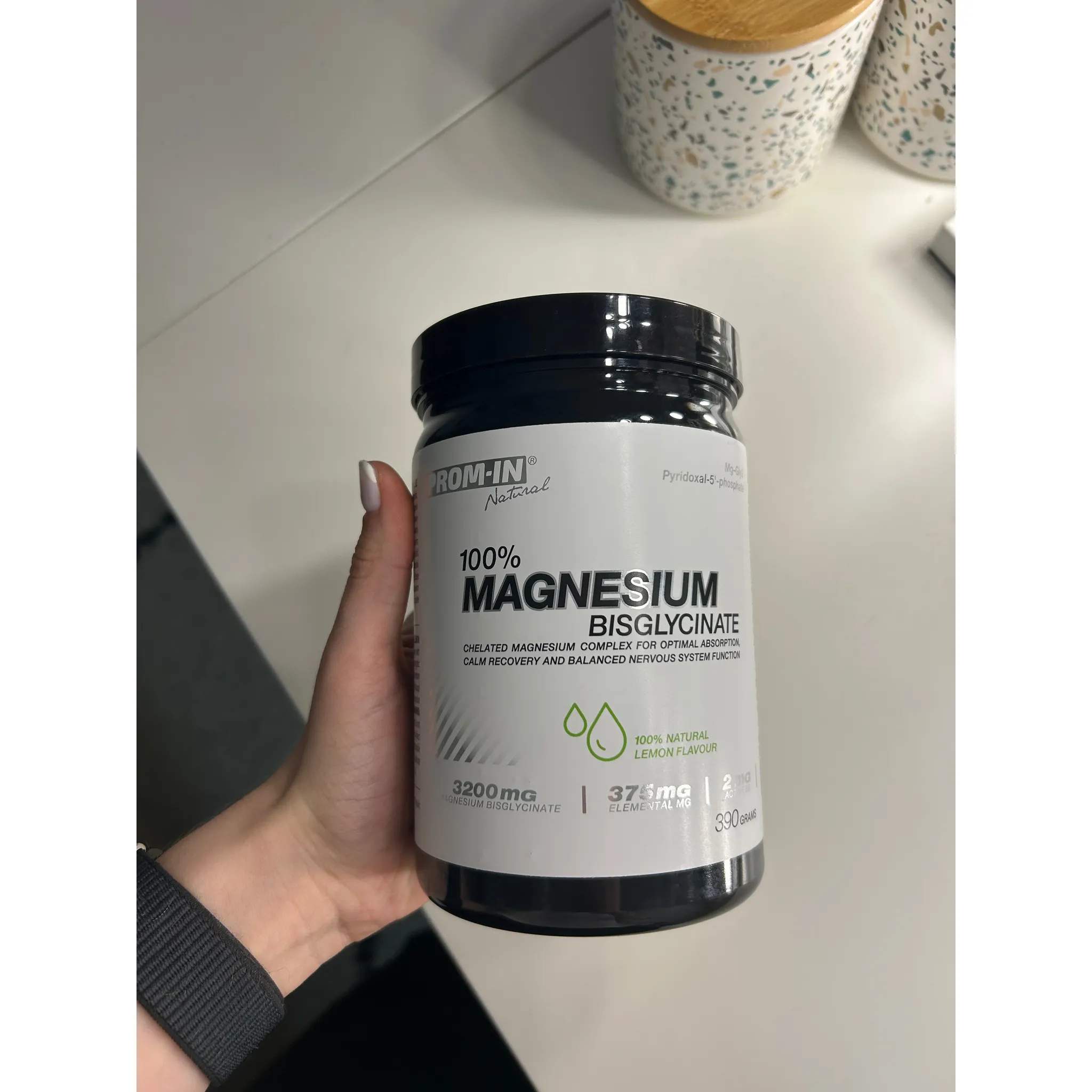 Fotografie 4 -  Prom-IN 100% Magnesium Bisglycinate citrón 390 g