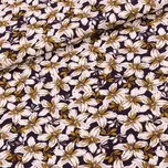 Šatovka viskózová 3176-006 béžové květy…