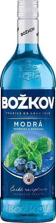 Božkov modrá 19% 1L (holá láhev)