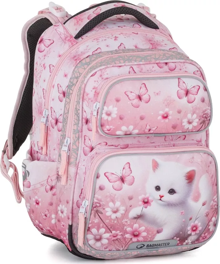 Školní batoh pro prvňáčky Bagmaster DOPI 26 A kočička
