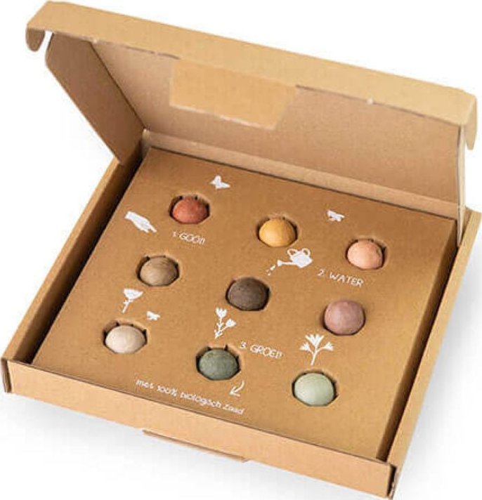 Semínkové bomby - dárková sada - Blossombs - 9 kuliček - 1 balení