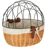 Ratanový košík na kolo s kovovým rámem…