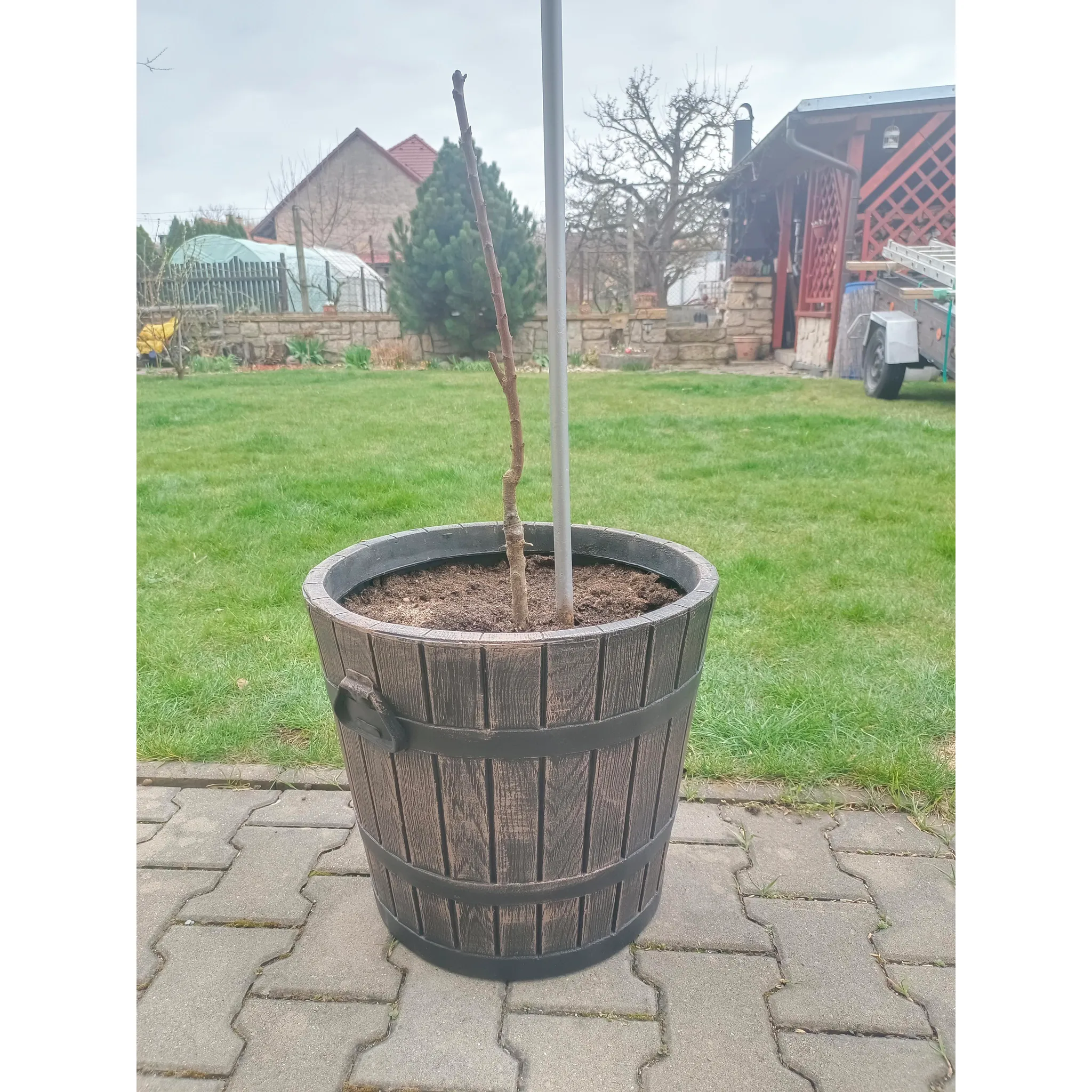 Fotografie 2 - Květináč ROTO Group Polka L květináč 50 cm hnědý