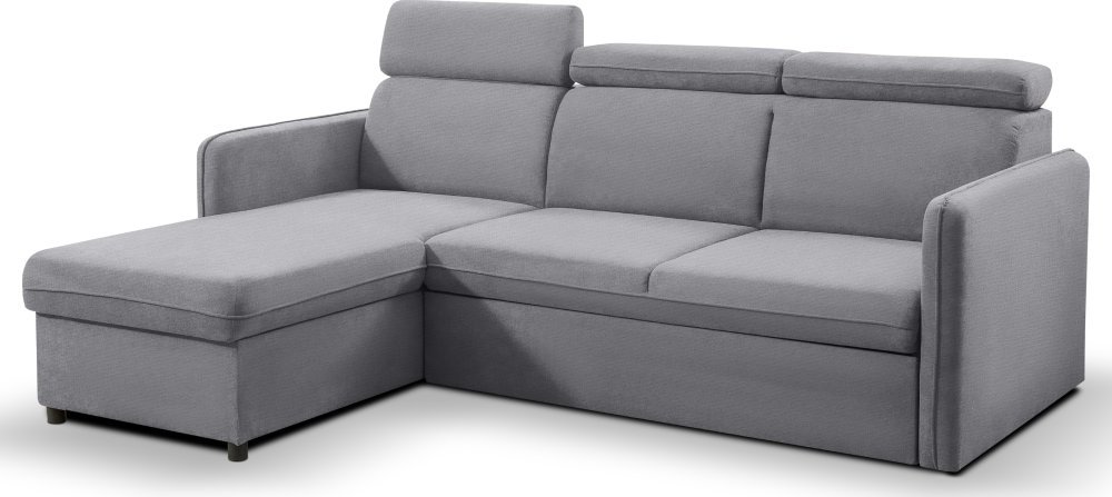 Rozkládací rohová sedačka BARONA šedá