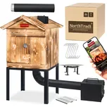 NorthTradi Dřevěná udírná s kovovým…