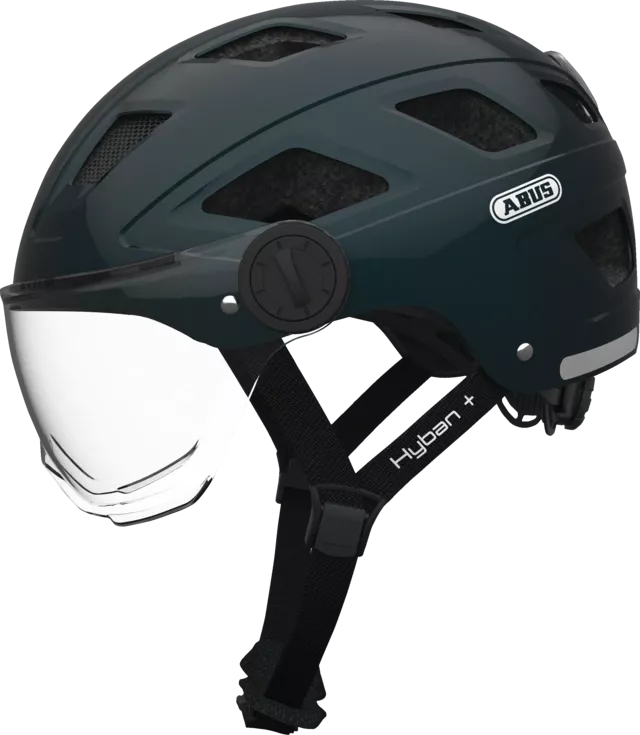 Helma ABUS HYBAN+ midnight blue M clear visor