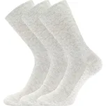 Lonka Halik 3 páry světle šedé melé…