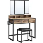 VASAGLE Toaletní stolek se stoličkou 90…