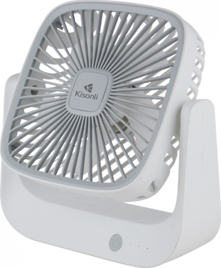 Přenosný ventilátor Kisonli F102, 1200mAh – bílá