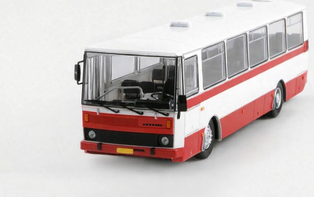 Karosa B732 červená 1:43 - MODIMIO - Modimio časopis s modelem PŘEDOBJEDNÁVKA! POZOR NA POPIS! Karosa B732 - kovový model