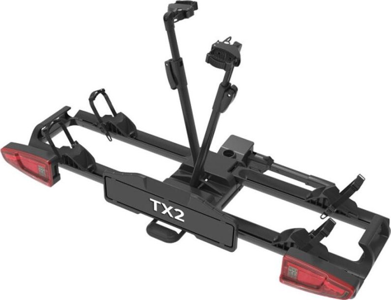 Nosič na tažné zařízení na 2 kola / elektrokola Spinder TX2L - sklopný skládací na karbonové rámy
