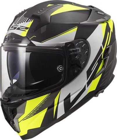 LS2 Helmets PŘILBA LS2 FF327 CHALLENGER SQUADRON MATT HI VIS YELLOW (PINLOCK) Velikost: M