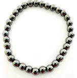 Náramek hematit kuličky 17,5 cm