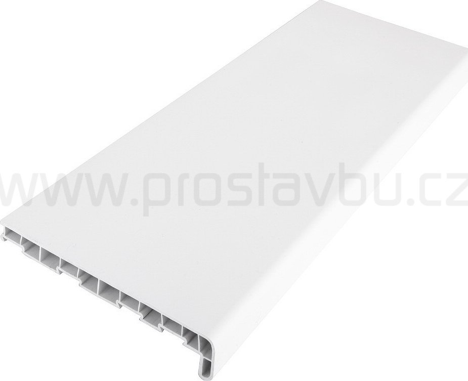 Parapet vnitřní plastový DECOSILL PP2350 - 350 mm - 1031 bílá hladká