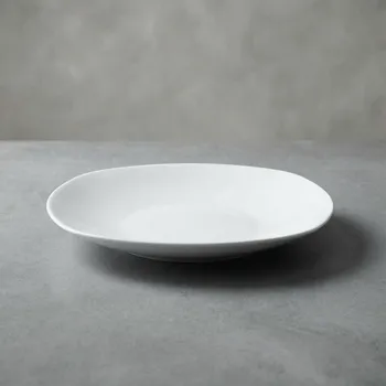 Talíř TADAR bílý čtvercový – hluboký talíř 23 cm