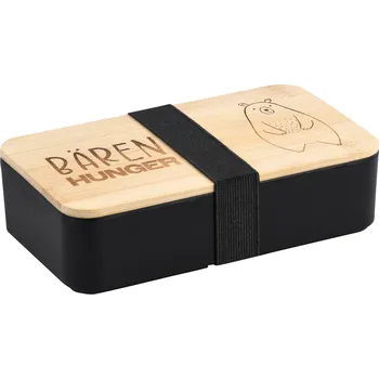 Termobox Kesper Obědový box černý, bambus, plast 18,5 × 10,5 × 5cm