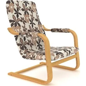 Křeslo BRADOP Pohupovací křeslo DENNY R22 – lehké a elegantní, masiv buk: 511 ARTEMIS - béžová — hnědá