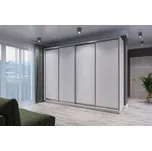 CASARREDO Skříň posuvné dveře LAMBDA 300×240 bílá: Bílá — bílá, Bílá