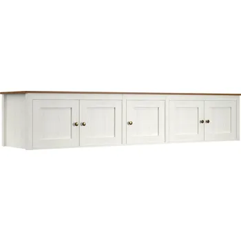 Šatní skříň IDEA Nástavec pětidveřový TOPAZIO 206954: kombinace dub - bílá — bílá, kombinace dub - bílá